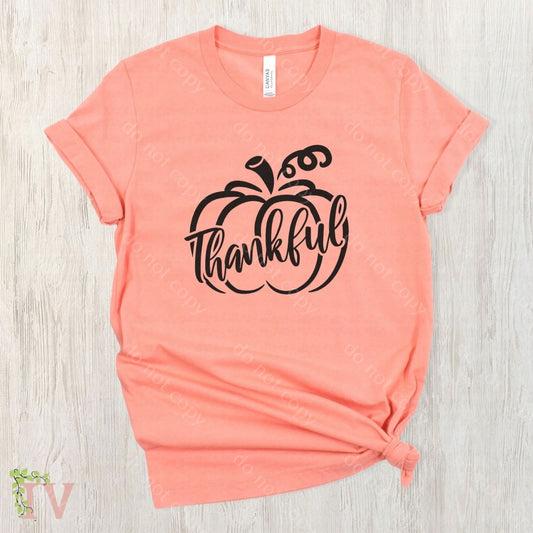 Pumpkin Thankful Screen Print Transfer